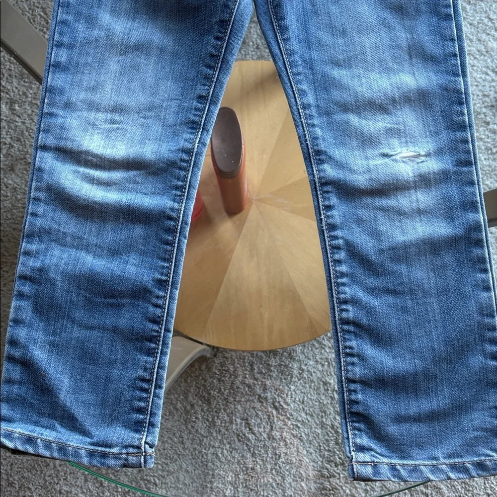 🌟 5/$15: The Children's Place Dark Blue Pull Up Distressed Jeans- Size 5